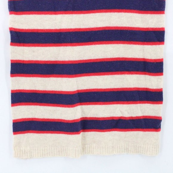 Mo:vint Pencil Skirt Womens Beige Striped Knit Stretch Small S New With Tags - Picture 4 of 9